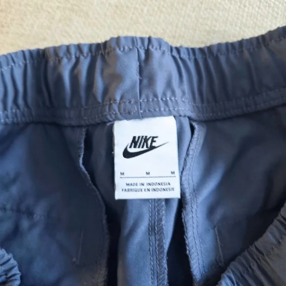 Nike Club Woven Tapered-Leg Pants Light Blue Medium Joggers Twill Streetwear Men - Picture 7 of 9